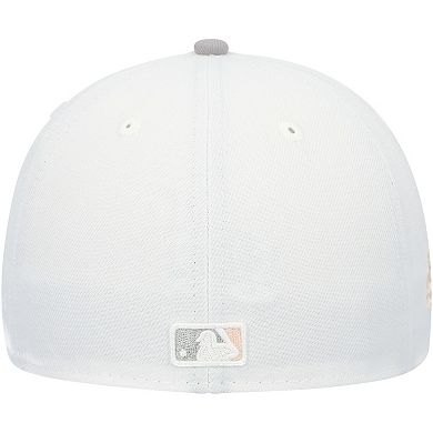 Men's New Era White/Gray Tampa Bay Rays 2008 World Series Side Patch Undervisor 59FIFTY Fitted Hat