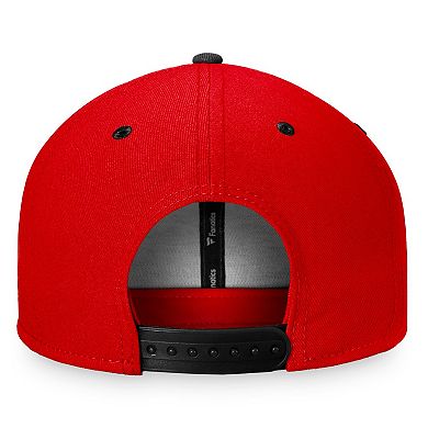 Men's Fanatics Branded Red/Black Chicago Blackhawks Heritage Retro Two-Tone Snapback Hat