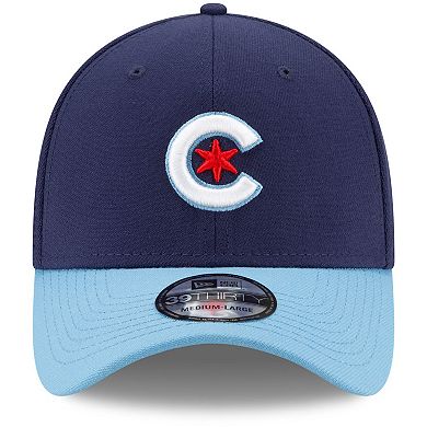 Men's New Era Navy/Light Blue Chicago Cubs 2021 City Connect 39THIRTY Flex Hat