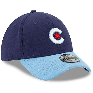 Men's New Era Navy/Light Blue Chicago Cubs 2021 City Connect 39THIRTY Flex Hat