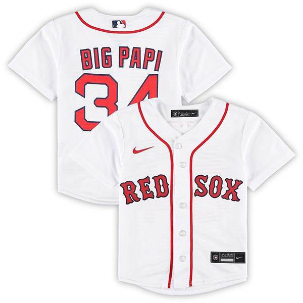 Toddler David Ortiz White Boston Red Sox 2022 Hall of Fame Team Replica  Player Jersey