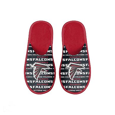 Youth FOCO Atlanta Falcons Scuff Wordmark Slide Slippers