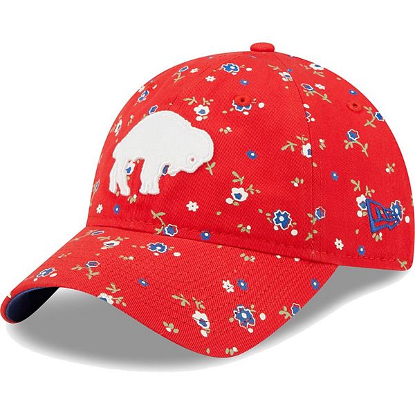 Women's Buffalo Bills Red Floral Adjustable Hat