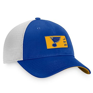 Men's Fanatics Branded Blue/White St. Louis Blues Authentic Pro Rink Trucker Snapback Hat