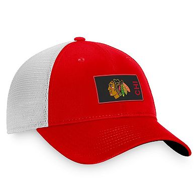 Men's Fanatics Branded Red Chicago Blackhawks Authentic Pro Rink Trucker Snapback Hat