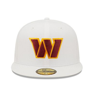 Men's New Era White Washington Commanders Omaha 59FIFTY Fitted Hat