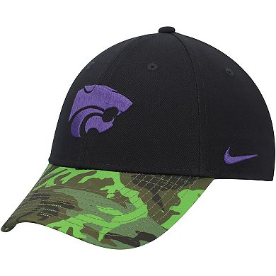 Men's Nike Black/Camo Kansas State Wildcats Veterans Day 2Tone Legacy91 Adjustable Hat