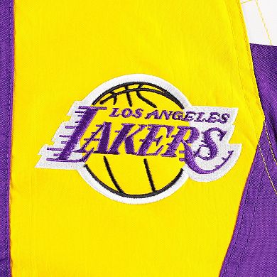 Men's Starter Purple Los Angeles Lakers Body Check Raglan Hoodie Half ...