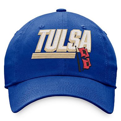 Men's Top of the World Royal Tulsa Golden Hurricane Slice Adjustable Hat