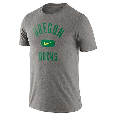 Men's Nike Heather Gray Oregon Ducks Team Arch T-Shirt