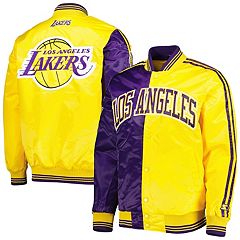 Men's NBA x Staple Black Golden State Warriors My City Full-Snap Varsity Jacket