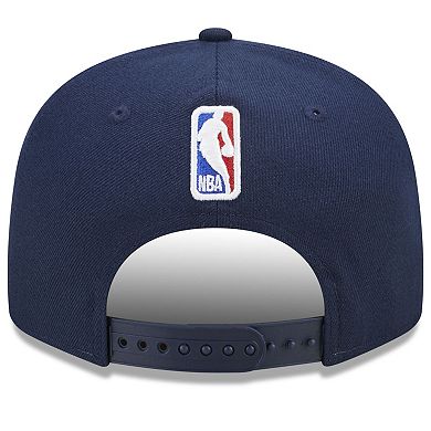 Men's New Era  Navy Indiana Pacers 2022/23 City Edition Official 9FIFTY Snapback Adjustable Hat