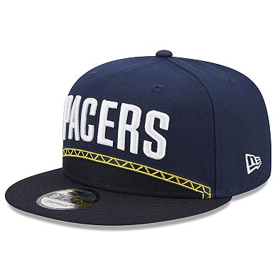 Men's New Era  Navy Indiana Pacers 2022/23 City Edition Official 9FIFTY Snapback Adjustable Hat