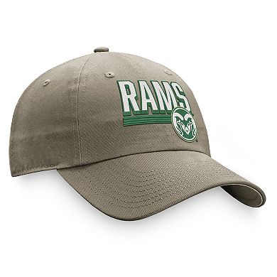 Men's Top of the World Khaki Colorado State Rams Slice Adjustable Hat