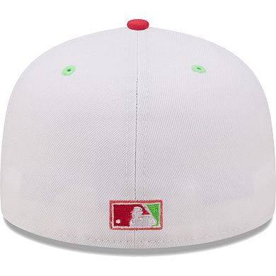 Men's New Era White/Coral Boston Red Sox 2004 World Series Strawberry Lolli 59FIFTY Fitted Hat