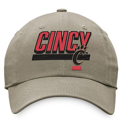 Men's Top of the World Khaki Cincinnati Bearcats Slice Adjustable Hat