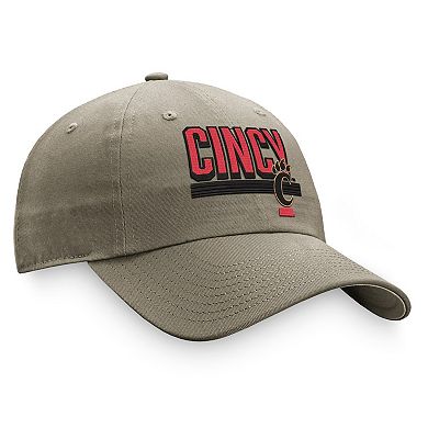 Men's Top of the World Khaki Cincinnati Bearcats Slice Adjustable Hat