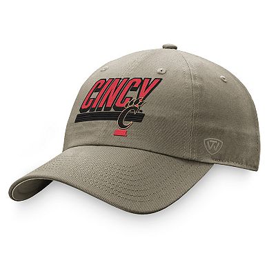 Men's Top of the World Khaki Cincinnati Bearcats Slice Adjustable Hat