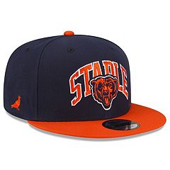 Men's New Era Orange/Navy Chicago Bears 2023 Sideline Script Logo