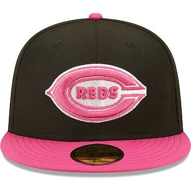 Men's New Era Black/Pink Cincinnati Reds 1938 MLB All-Star Game  Passion 59FIFTY Fitted Hat