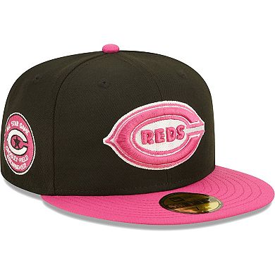 Men's New Era Black/Pink Cincinnati Reds 1938 MLB All-Star Game  Passion 59FIFTY Fitted Hat