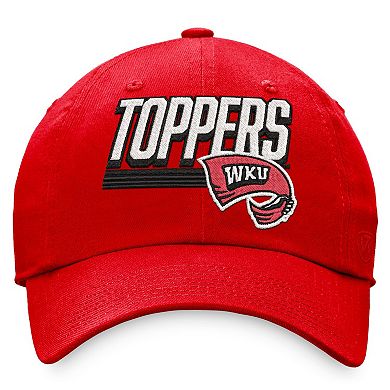 Men's Top of the World Red Western Kentucky Hilltoppers Slice Adjustable Hat