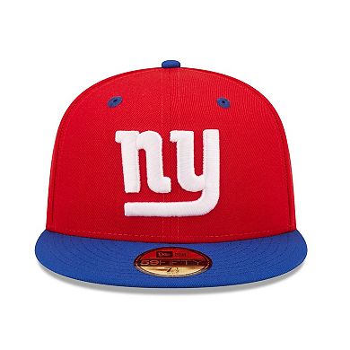 Men's New Era Red/Royal New York Giants Flipside 59FIFTY Fitted Hat
