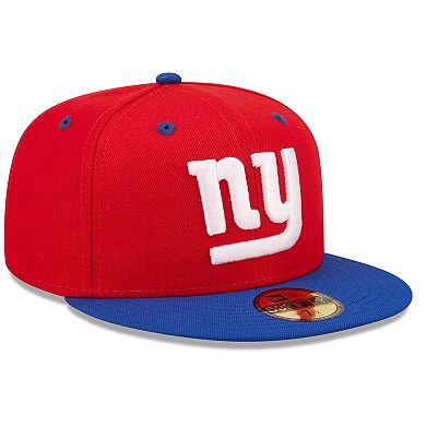 Men's New Era Red/Royal New York Giants Flipside 59FIFTY Fitted Hat