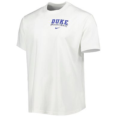 Men's Nike White Duke Blue Devils Basketball Movement Max90 T-Shirt