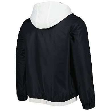 Men's Starter Black Brooklyn Nets The Triple Double Full-Zip Hoodie Jacket