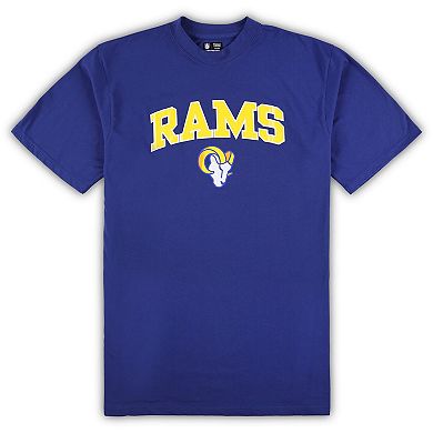 Men's Concepts Sport Royal/Heather Gray Los Angeles Rams Big & Tall T-Shirt & Pajama Pants Sleep Set