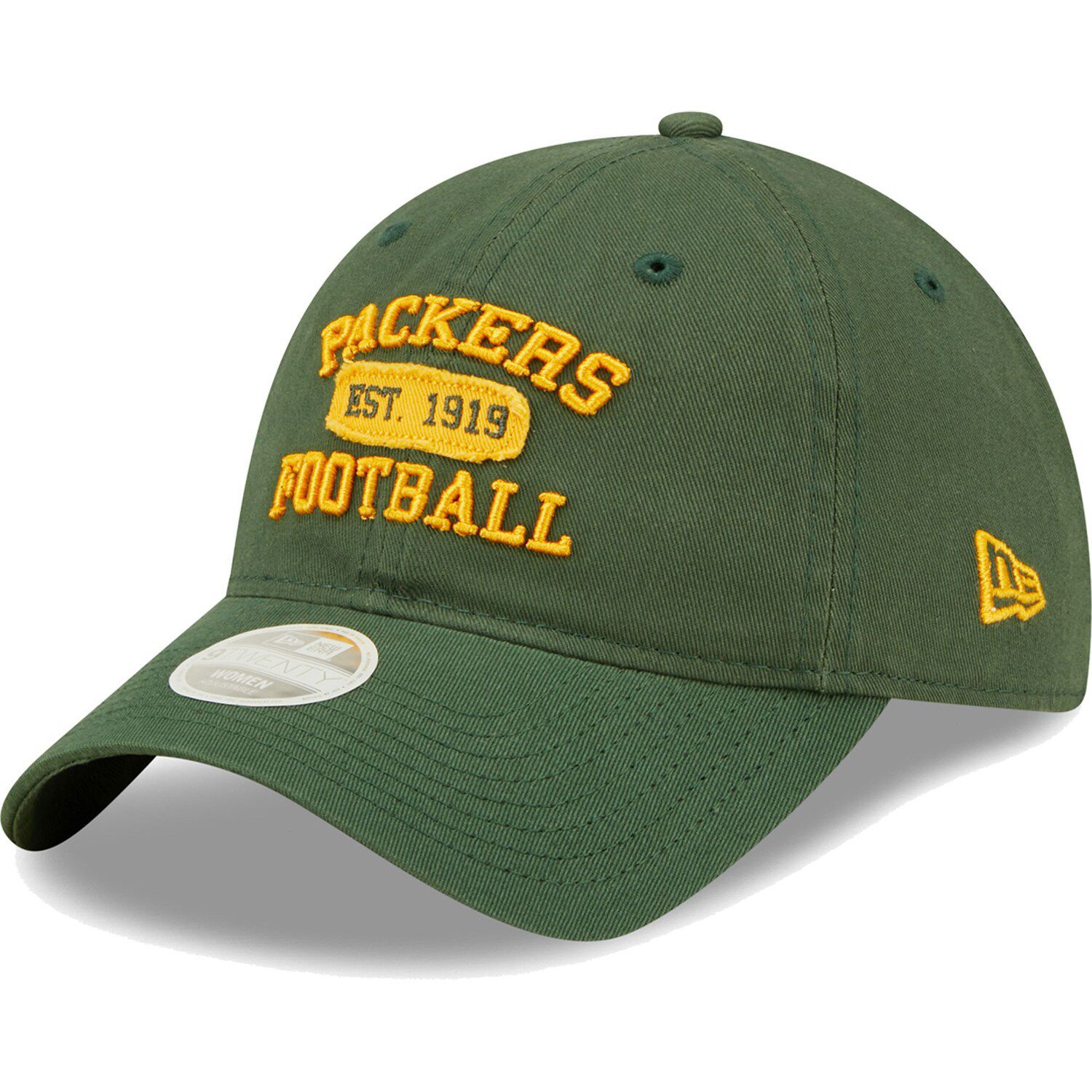 New Era Men's New Era Gold/Green Green Bay Packers 2022 Sideline 39THIRTY  Flex Hat