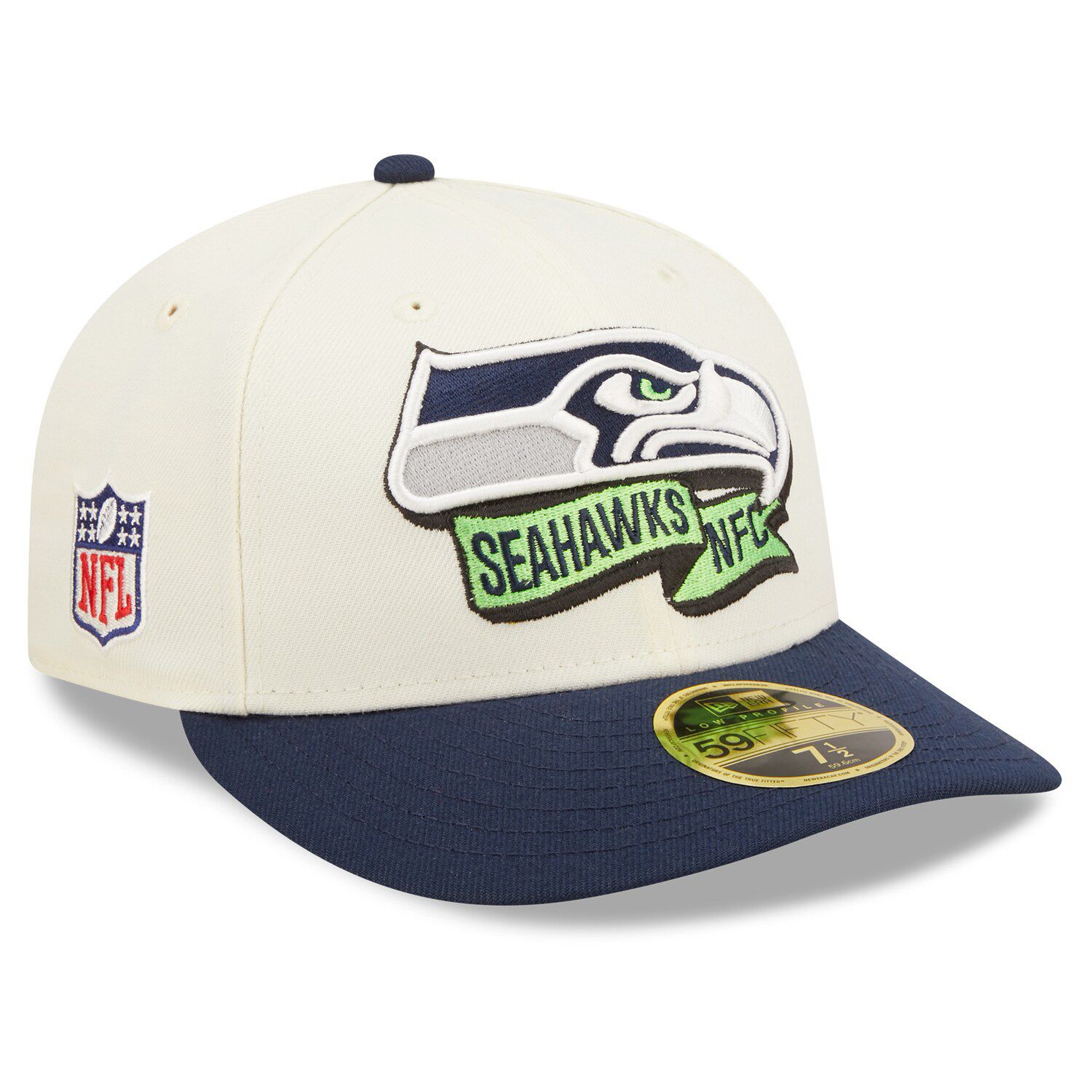 Men's New Era Gray/Black Seattle Seahawks 2023 Sideline 59FIFTY Fitted Hat