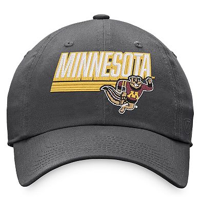 Men's Top of the World Charcoal Minnesota Golden Gophers Slice Adjustable Hat