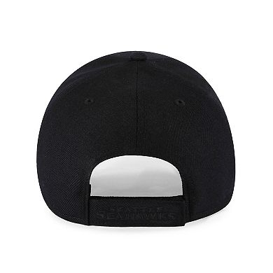 Men's '47 Black Seattle Seahawks Tonal MVP Adjustable Hat