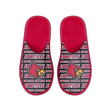 Men's FOCO Louisville Cardinals Scuff Logo Slide Slippers