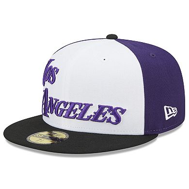 Men's New Era  Black Los Angeles Lakers 2022/23 City Edition Official 59FIFTY Fitted Hat