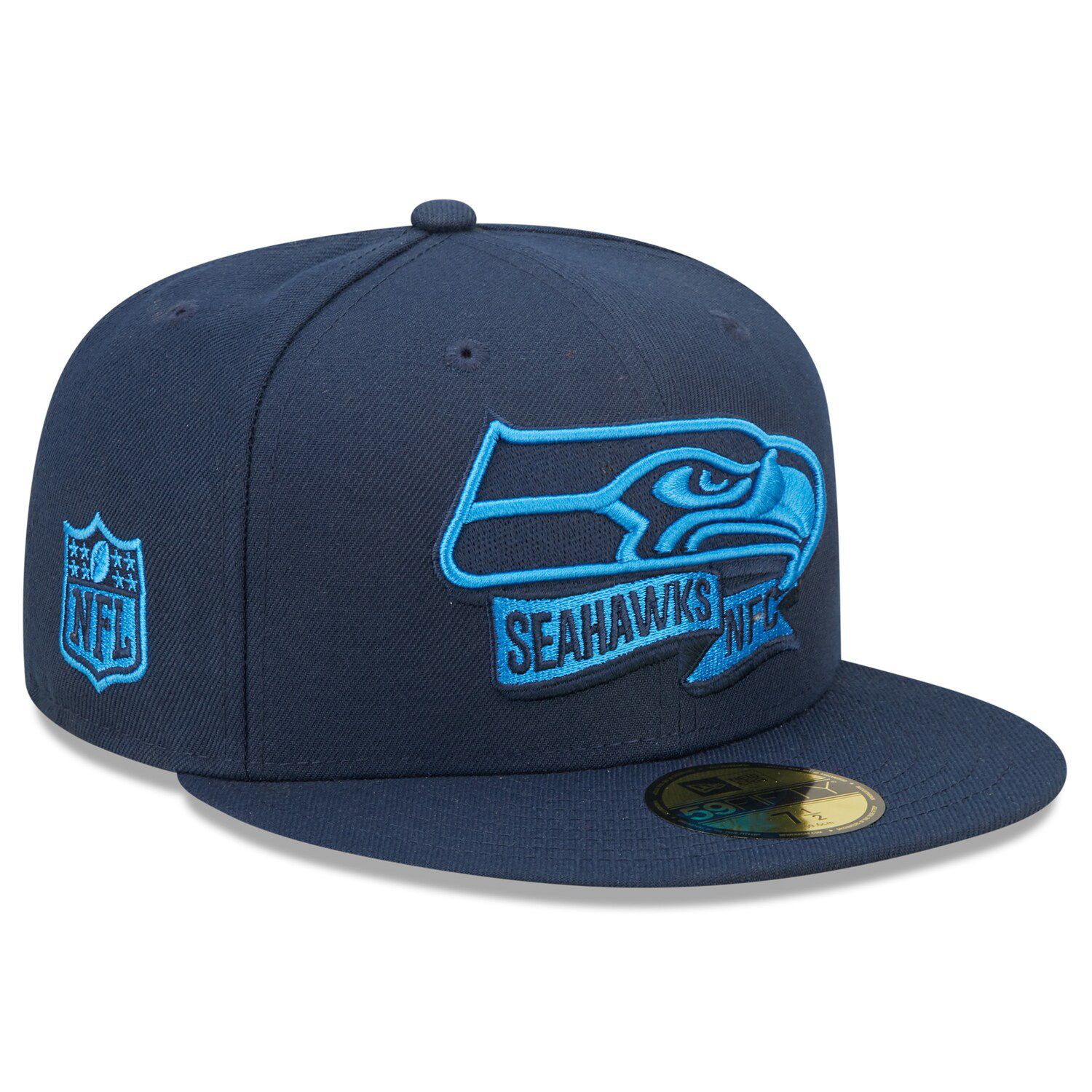 Adult New Era Seattle Seahawks Sideline Home Official 39THIRTY Flex-Fit Cap