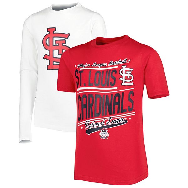 Stitches Youth Stitches Red/White St. Louis Cardinals Combo T