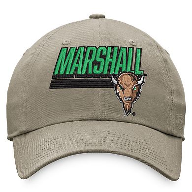 Men's Top of the World Khaki Marshall Thundering Herd Slice Adjustable Hat