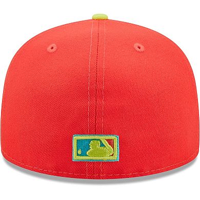 Men's New Era Red/Neon Green Chicago White Sox Lava Highlighter Combo 59FIFTY Fitted Hat