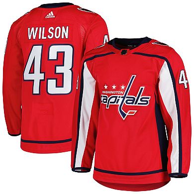 Men's adidas Tom Wilson Red Washington Capitals Home Primegreen Authentic Pro Player Jersey