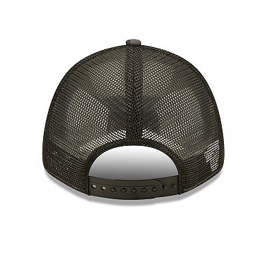 Women's New Era  Charcoal Brooklyn Nets Camo Glam 9FORTY Trucker Snapback Hat