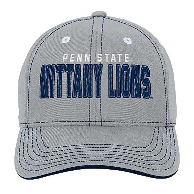 Youth Gray Penn State Nittany Lions Old School Slouch Adjustable Hat