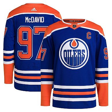 Men's adidas Connor McDavid Royal Edmonton Oilers Home Primegreen Authentic Player Jersey