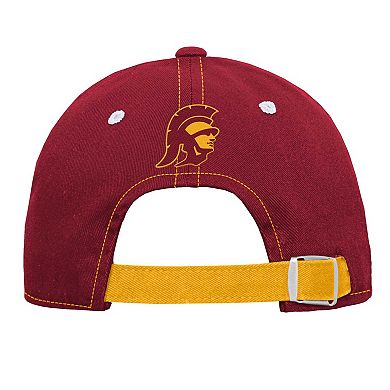 Youth Cardinal USC Trojans Old School Slouch Adjustable Hat