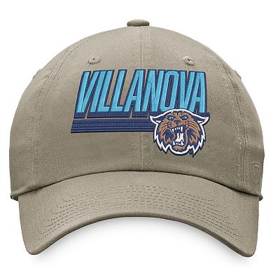 Men's Top of the World Khaki Villanova Wildcats Slice Adjustable Hat