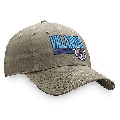 Men's Top of the World Khaki Villanova Wildcats Slice Adjustable Hat