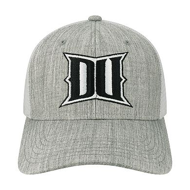 Men's Heather Gray/White Drexel Dragons The Champ Trucker Snapback Hat