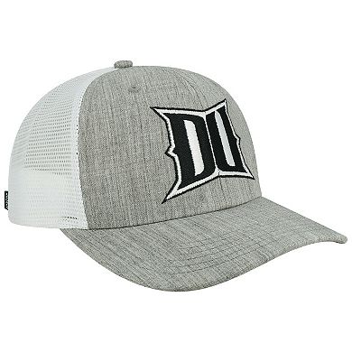 Men's Heather Gray/White Drexel Dragons The Champ Trucker Snapback Hat